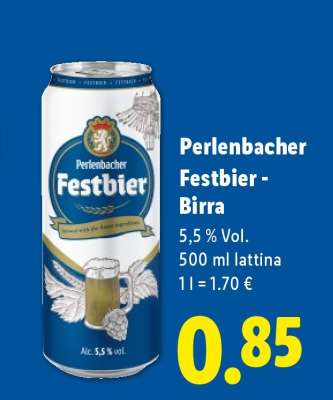 Perlenbacher Festbier - Birra