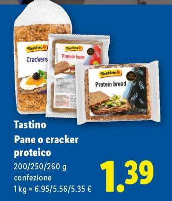 Tastino Pane o cracker proteico