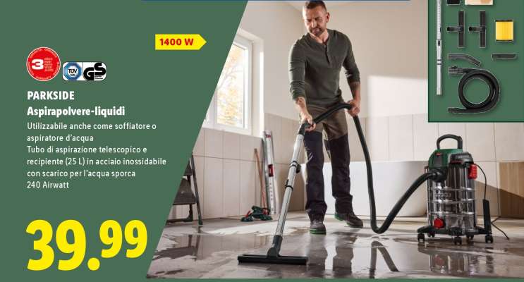 PARKSIDE Aspirapolvere-liquidi