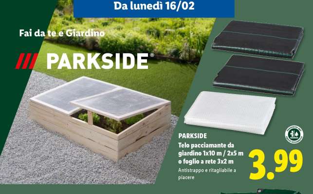 PARKSIDE Telo pacciamante da giardino