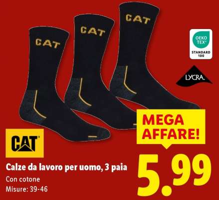 Calze da lavoro per uomo, 3 paia