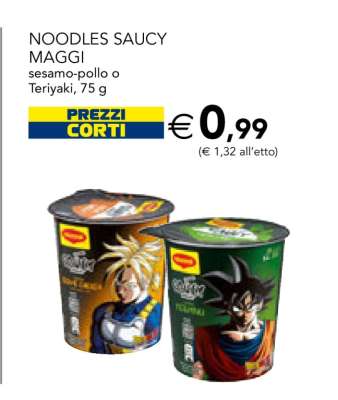 NOODLES SAUCY MAGGI