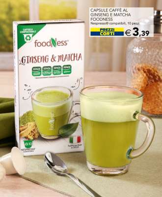 CAPSULE CAFFÈ AL GINSENG E MATCHA FOODNESS