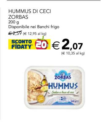HUMMUS DI CECI ZORBAS