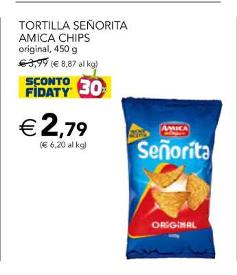 TORTILLA SEÑORITA AMICA CHIPS