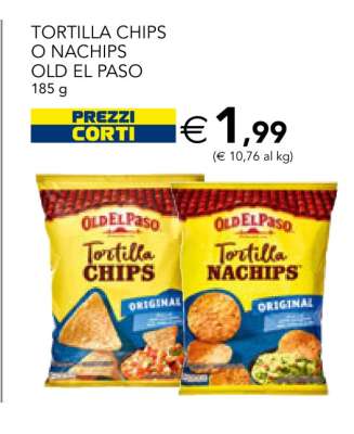 TORTILLA CHIPS O NACHIPS OLD EL PASO