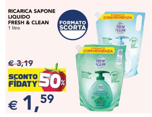 Ricarica Sapone Liquido Fresh&Clean