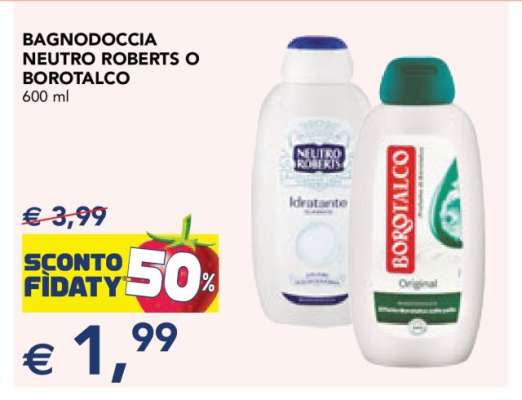 Bagnodoccia Neutro Roberts o Borotalco