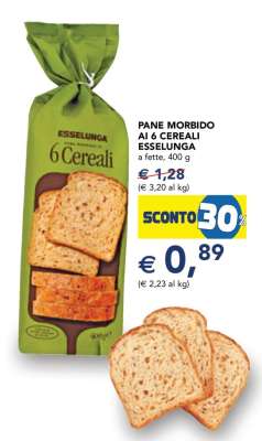 Pane Morbido ai 6 Cereali Esselunga