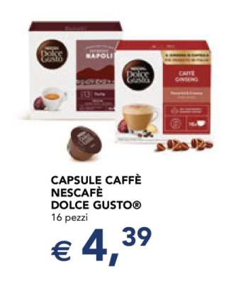 CAPSULE CAFFÉ NESCAFÉ DOLCE GUSTO®