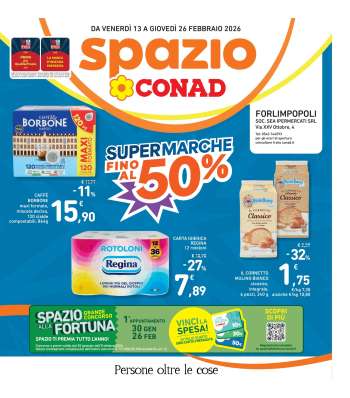 Volantino Spazio Conad - 13/2/2026 - 26/2/2026.