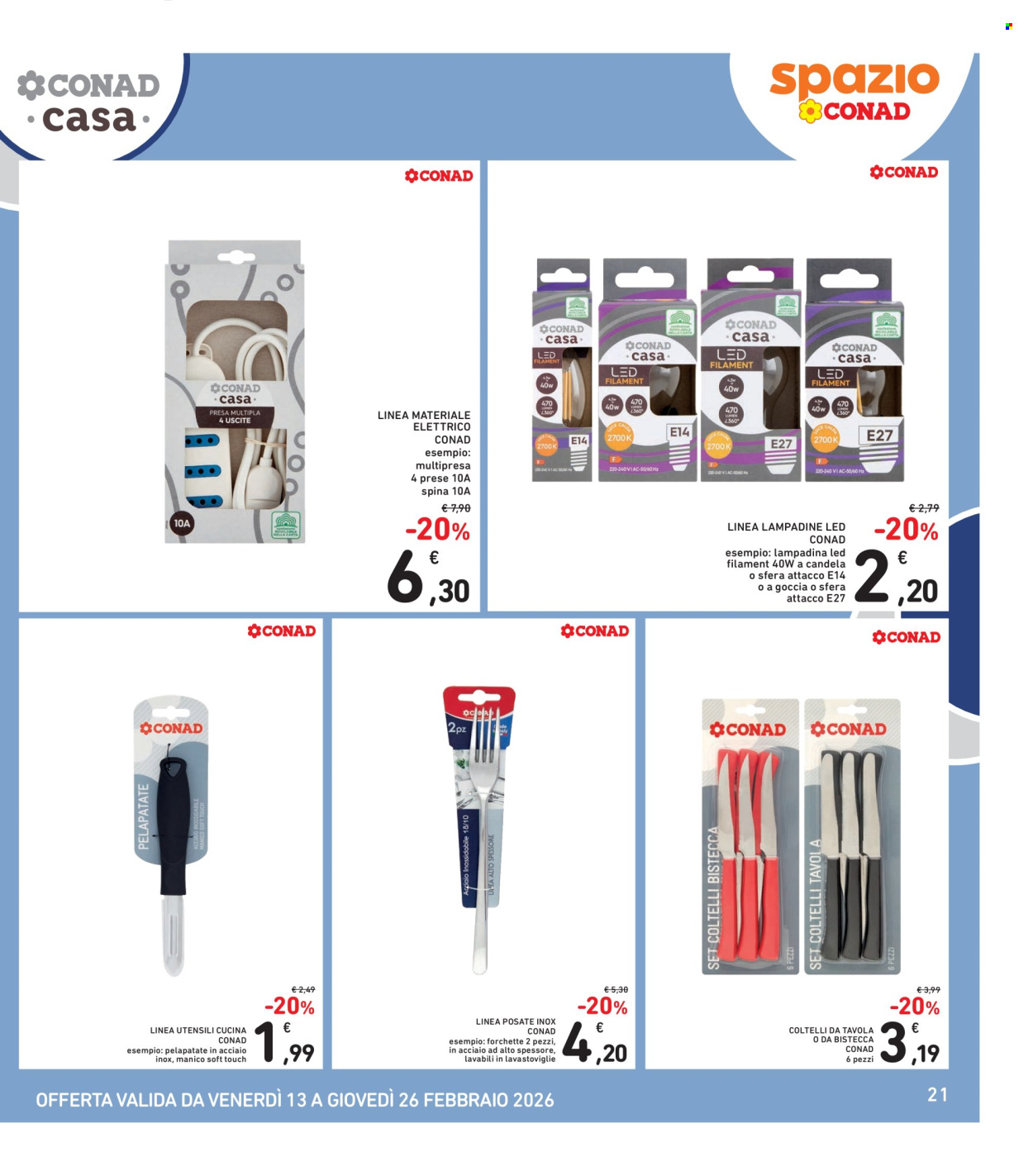 Volantino Spazio Conad - 13/2/2026 - 26/2/2026. Pagina 21