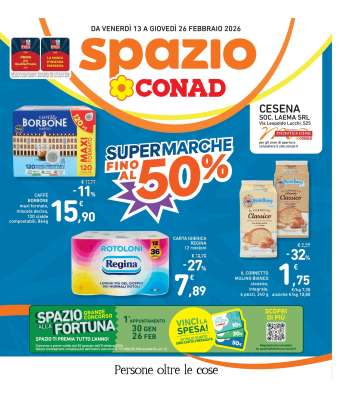 Volantino Spazio Conad - 13/2/2026 - 26/2/2026.