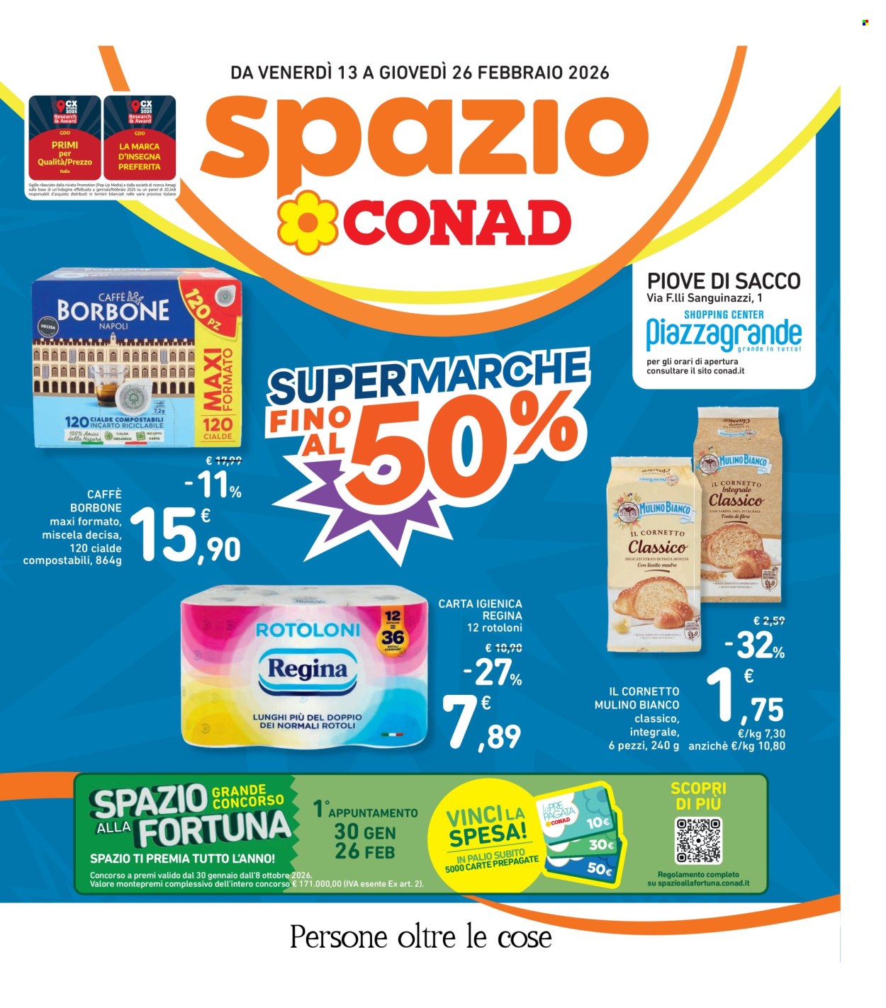 Volantino Spazio Conad - 13/2/2026 - 26/2/2026. Pagina 1