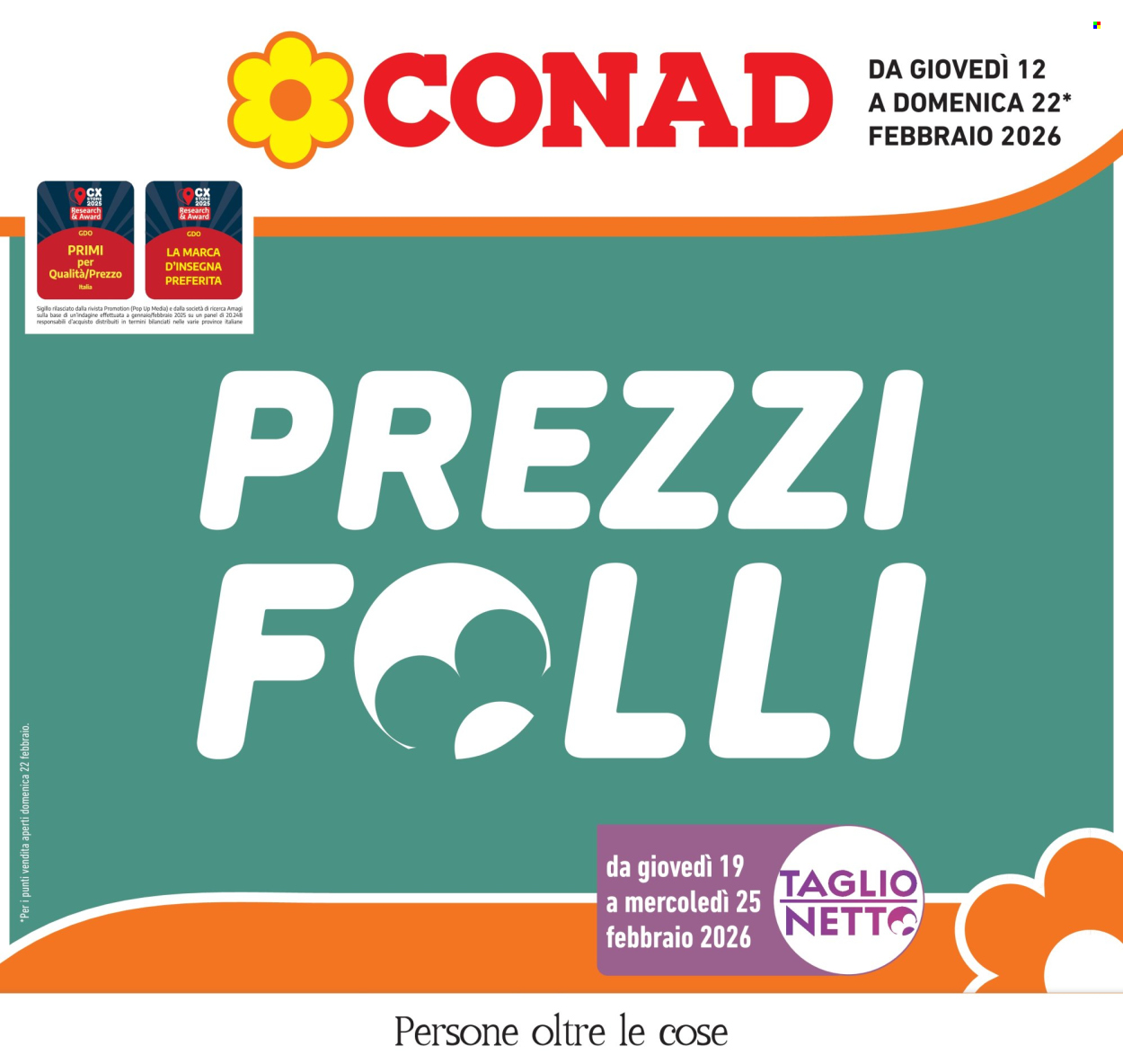 Volantino Conad - 12/2/2026 - 22/2/2026. Pagina 1