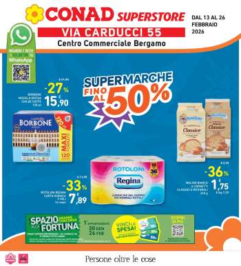 Volantino Conad Superstore - 13/2/2026 - 26/2/2026.
