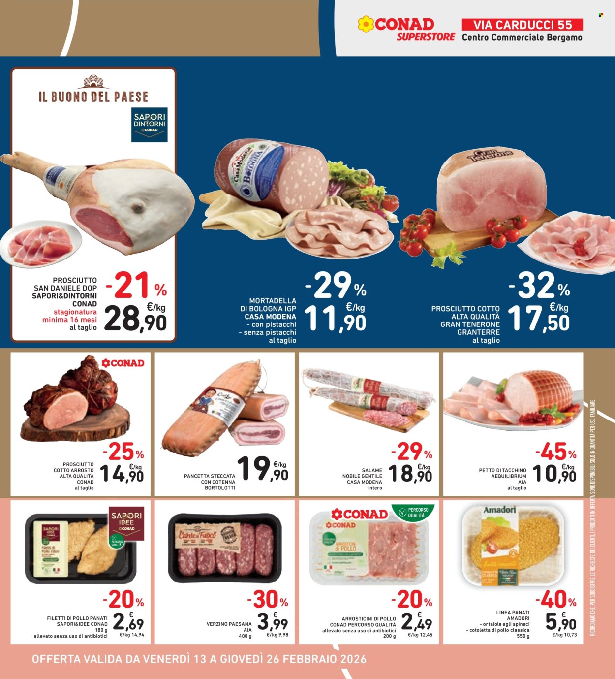 Volantino Conad Superstore - 13/2/2026 - 26/2/2026. Pagina 9