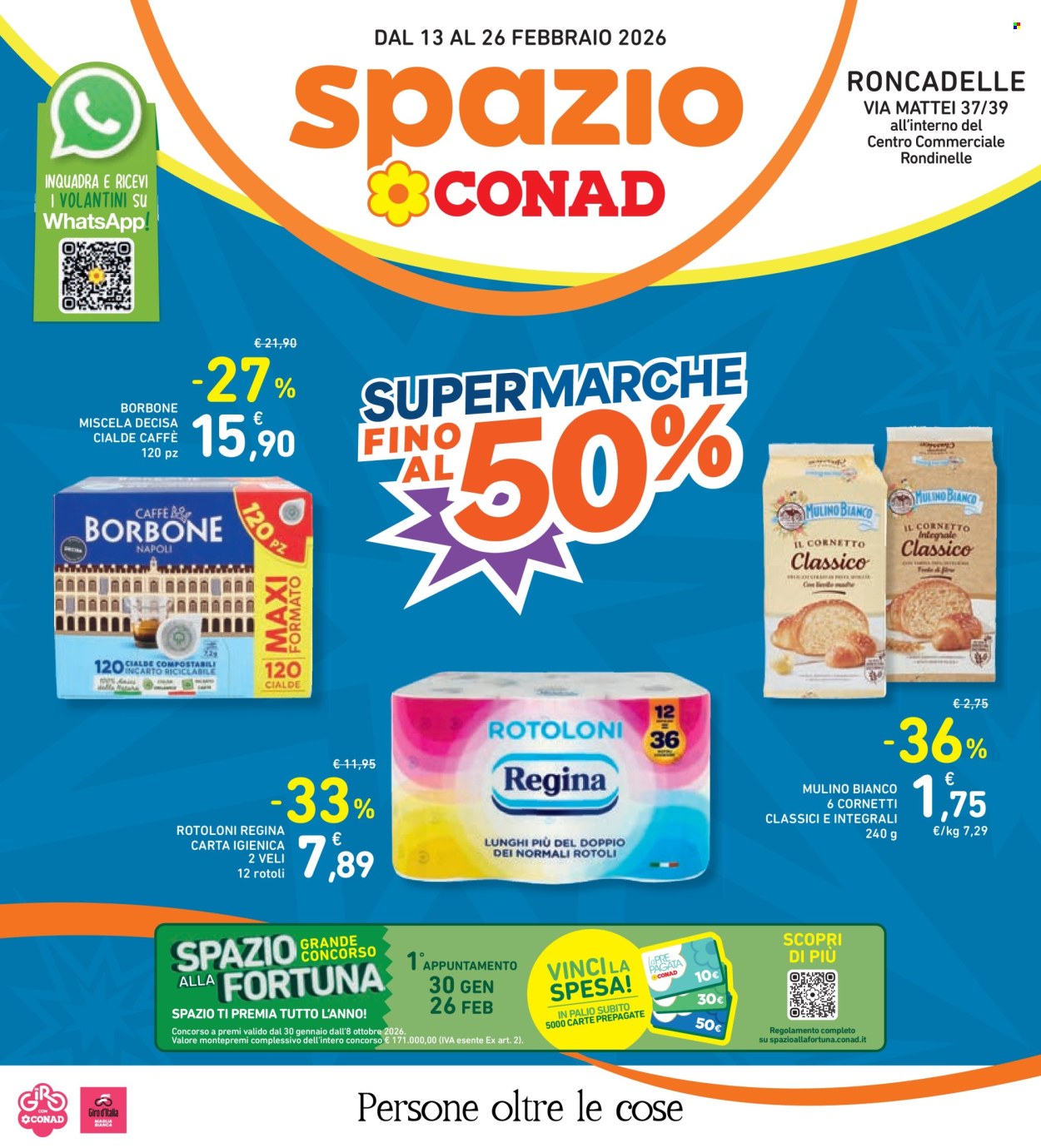 Volantino Spazio Conad - 13/2/2026 - 26/2/2026. Pagina 1