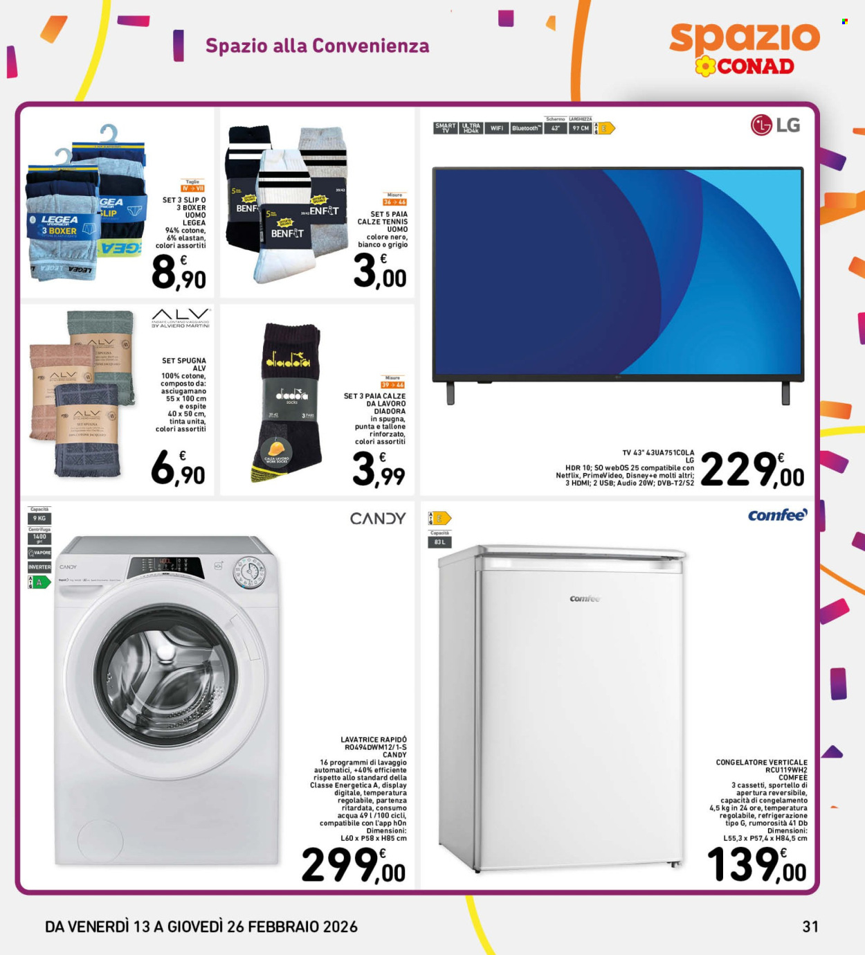 Volantino Spazio Conad - 13/2/2026 - 26/2/2026. Pagina 31