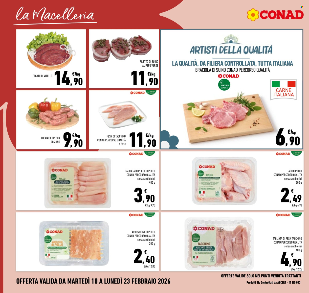 Volantino Conad - 10/2/2026 - 23/2/2026. Pagina 6