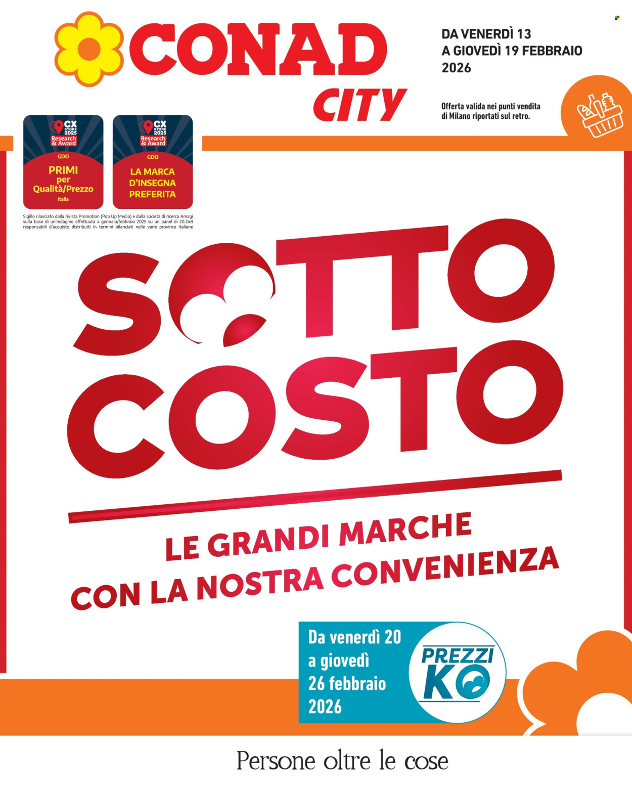 Volantino Conad City - 13/2/2026 - 19/2/2026. Pagina 1