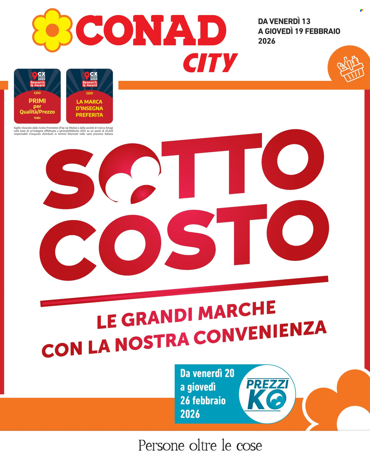 Volantino Conad City - 13/2/2026 - 19/2/2026. Pagina 1