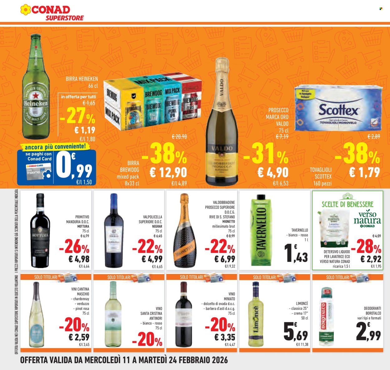 Volantino Conad Superstore - 11/2/2026 - 24/2/2026. Pagina 30