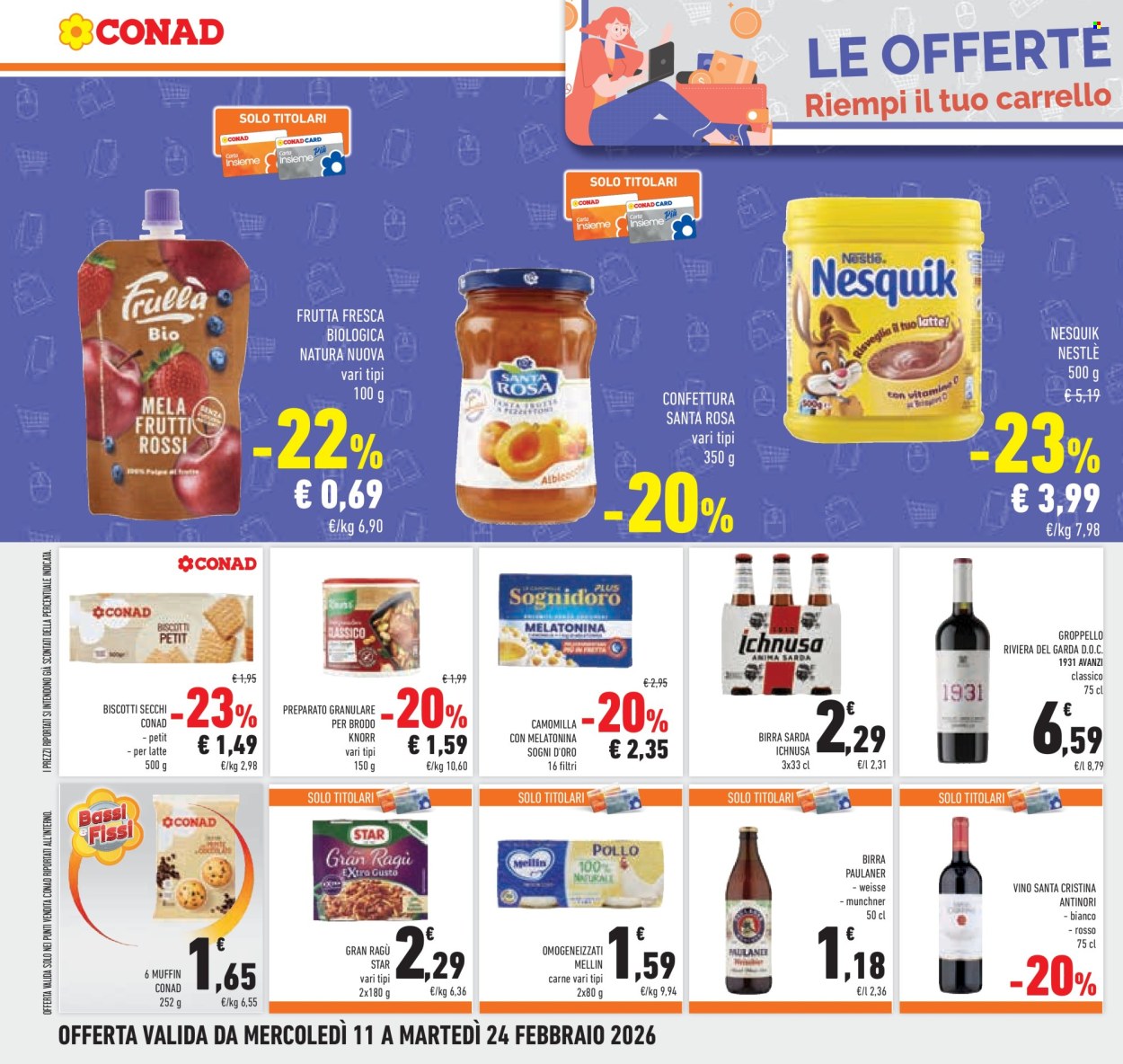 Volantino Conad - 11/2/2026 - 24/2/2026. Pagina 30