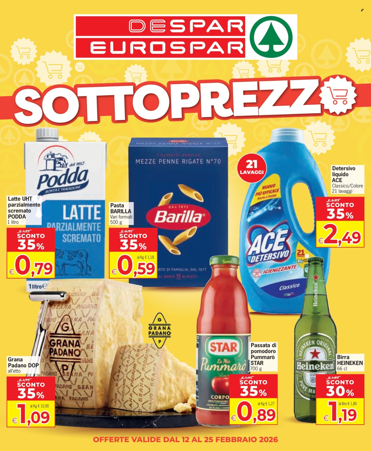Volantino Eurospar - 12/2/2026 - 25/2/2026. Pagina 1