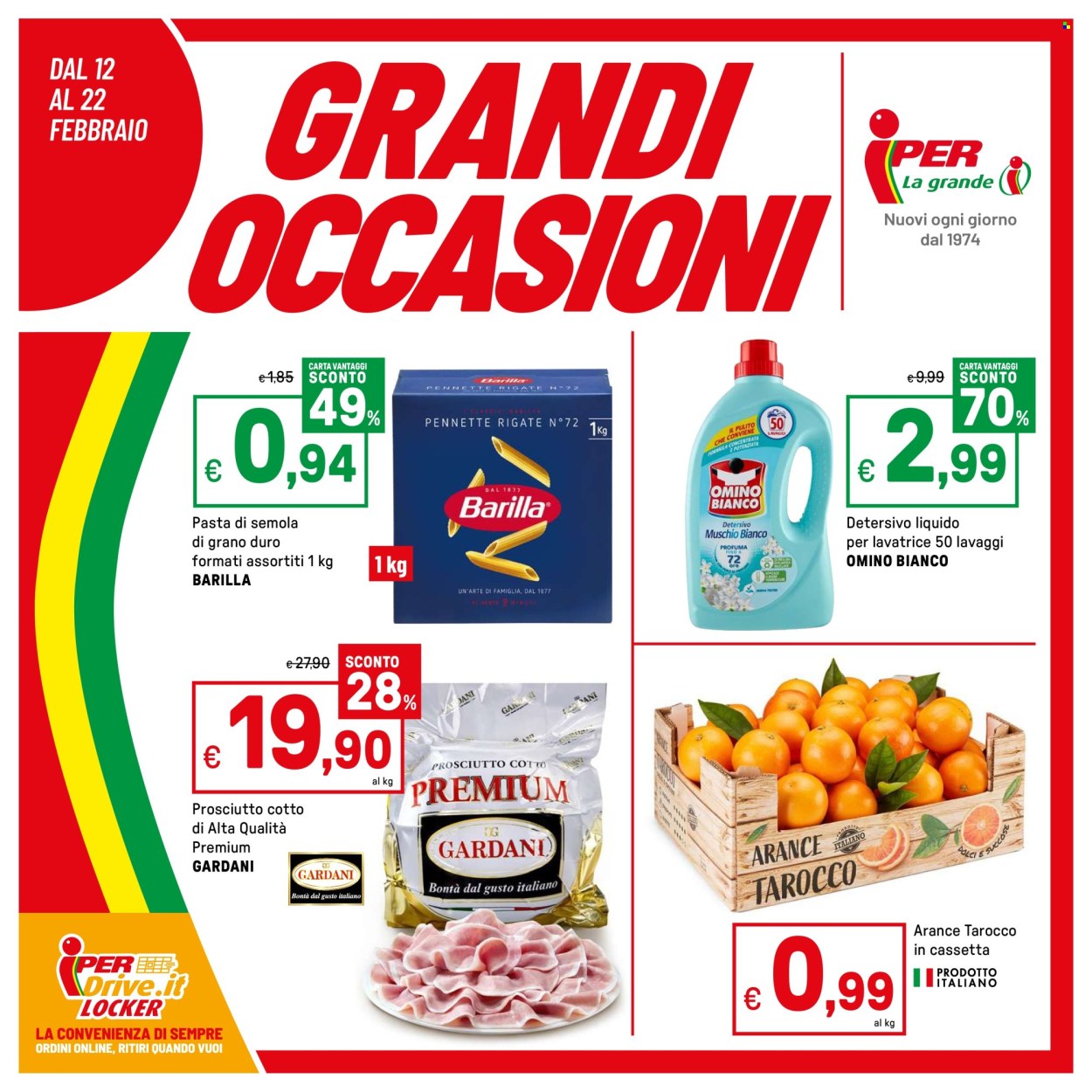 Volantino Iper, La grande i - 12/2/2026 - 22/2/2026. Pagina 1