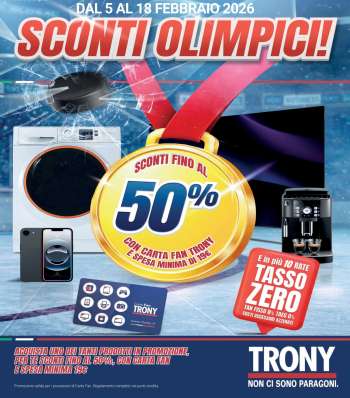 Volantino Trony - 5/2/2026 - 18/2/2026.