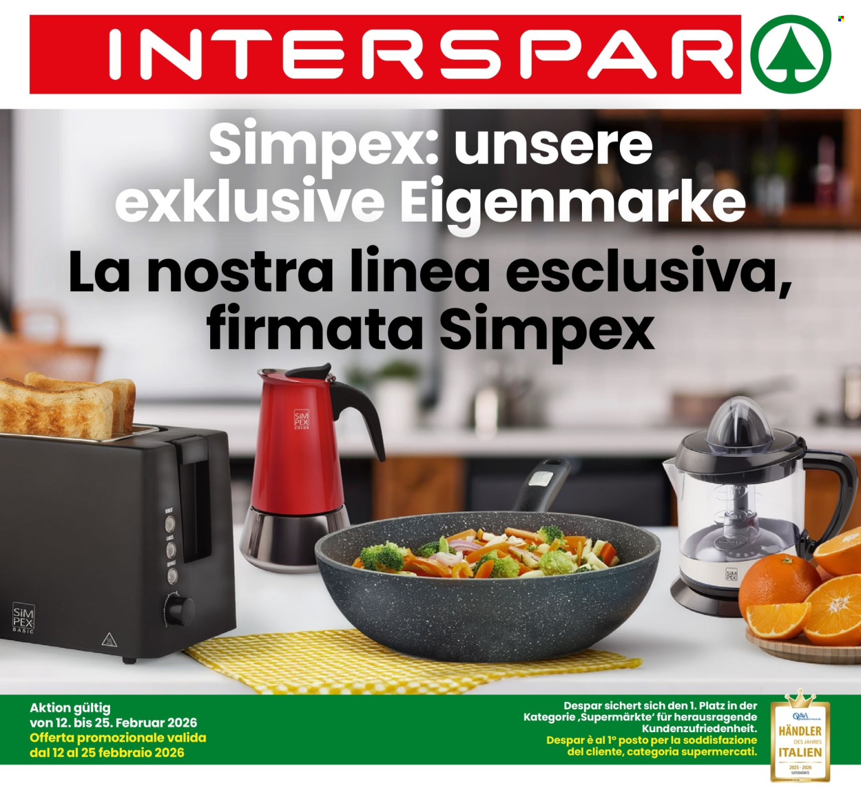 Volantino Interspar - 12/2/2026 - 25/2/2026. Pagina 1