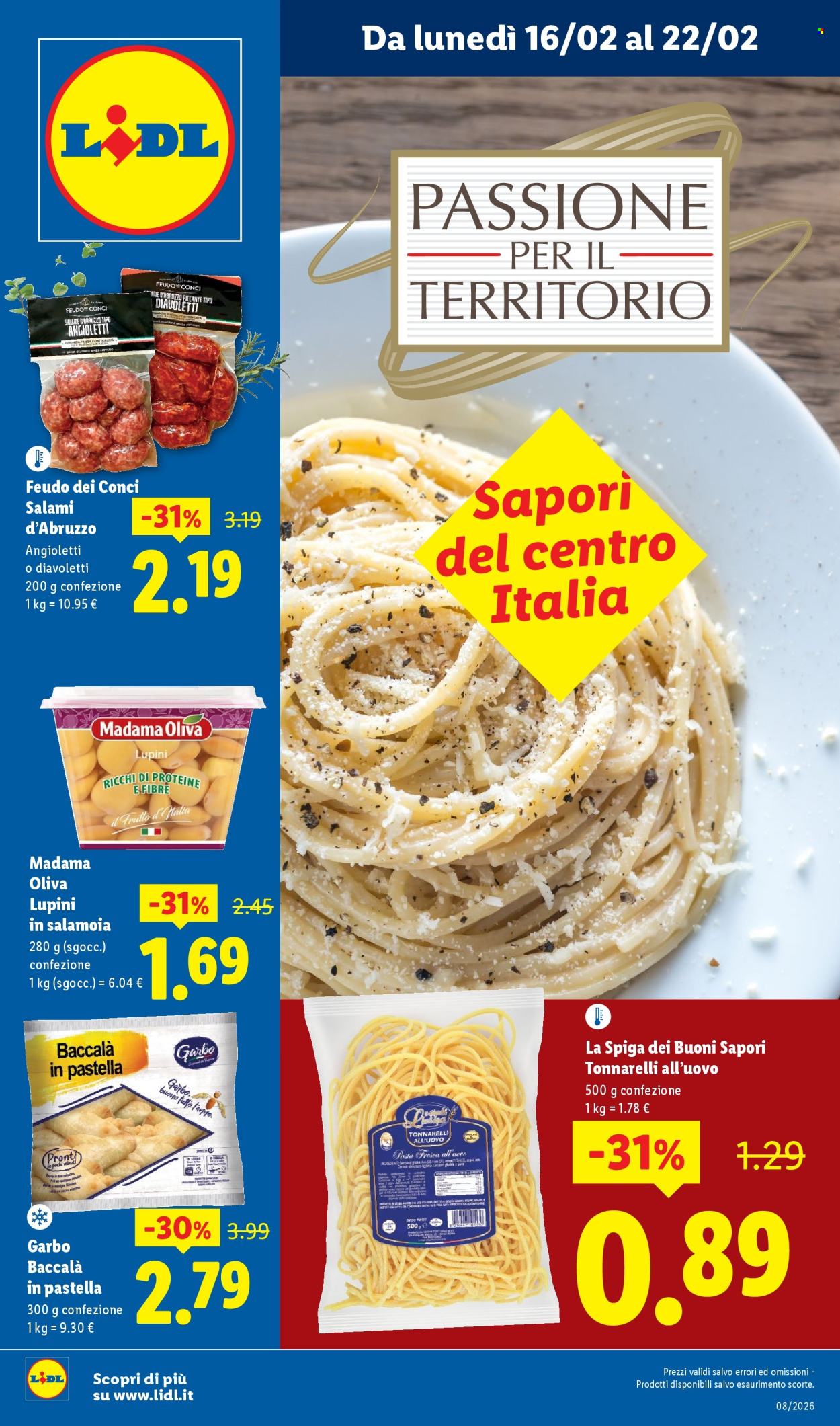 Volantino Lidl - 16/2/2026 - 22/2/2026. Pagina 1