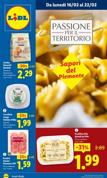 Volantino Lidl - 16/2/2026 - 22/2/2026.