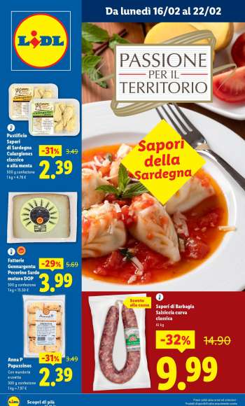 Volantino Lidl - 16/2/2026 - 22/2/2026.