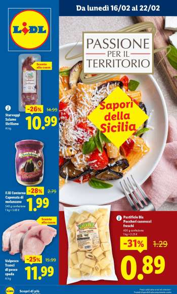 Volantino Lidl - 16/2/2026 - 22/2/2026.