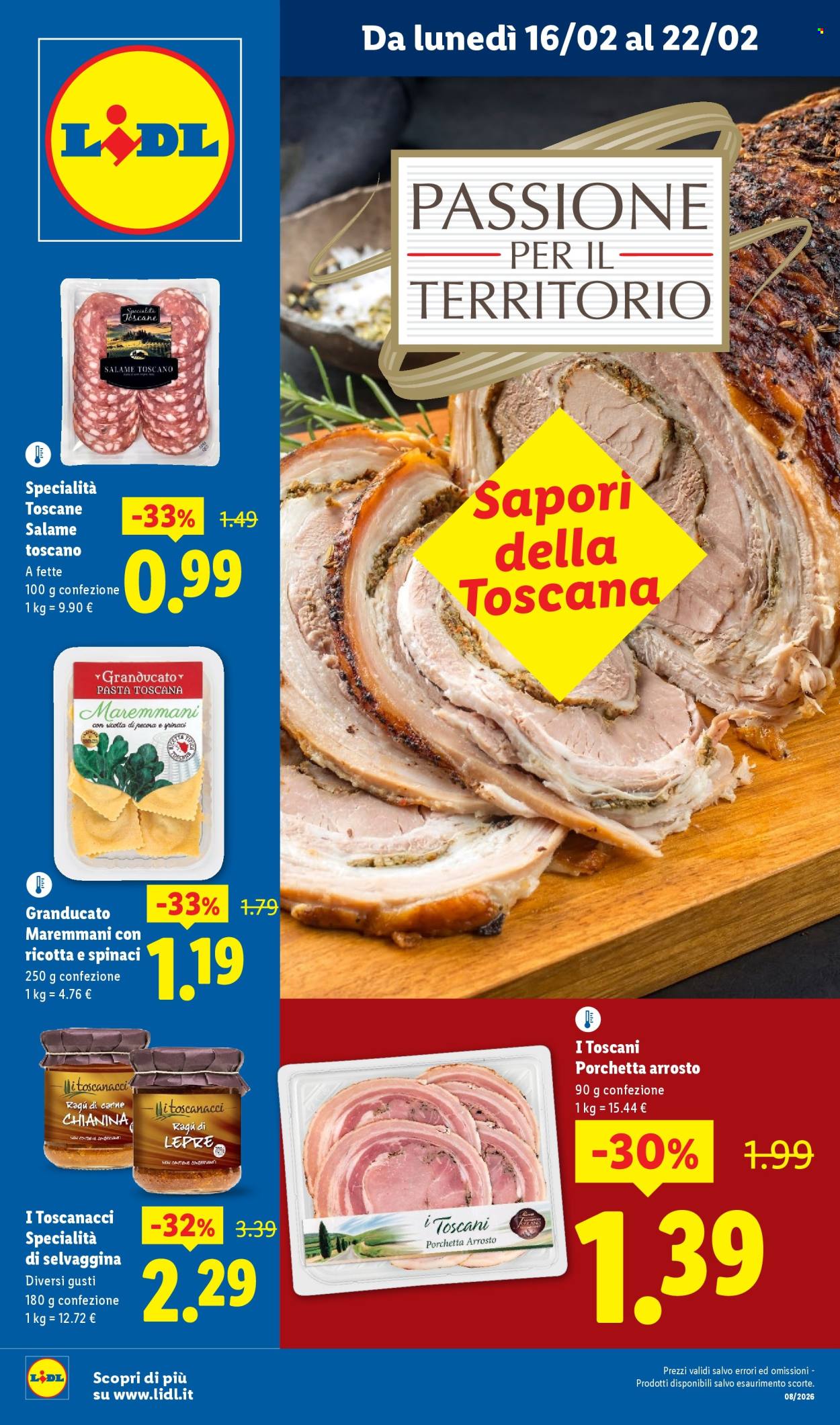 Volantino Lidl - 16/2/2026 - 22/2/2026. Pagina 1