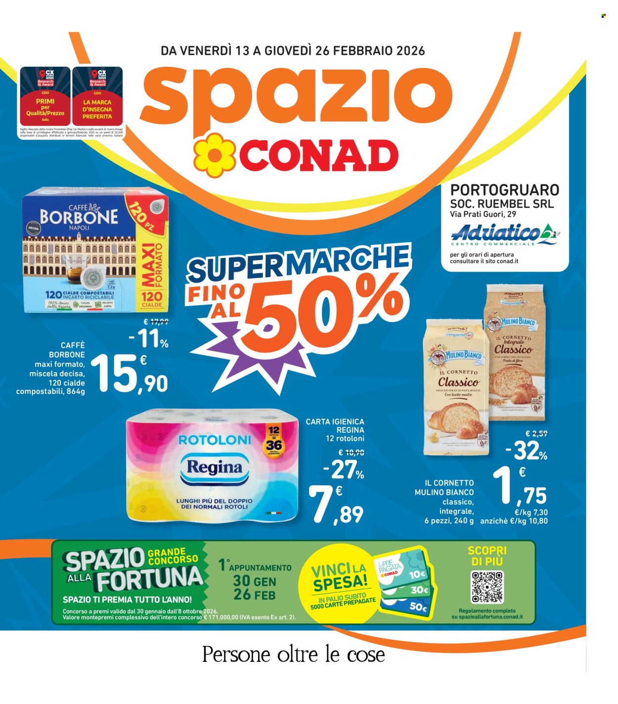 Volantino Spazio Conad - 13/2/2026 - 26/2/2026. Pagina 1