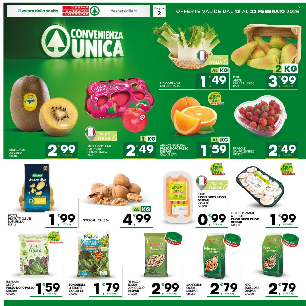 Volantino Despar - 13/2/2026 - 22/2/2026. Pagina 2