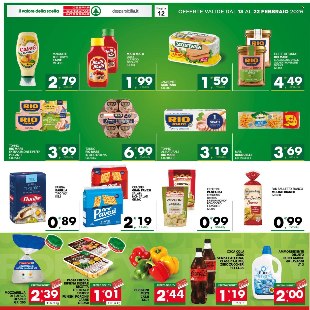 Volantino Despar - 13/2/2026 - 22/2/2026. Pagina 12