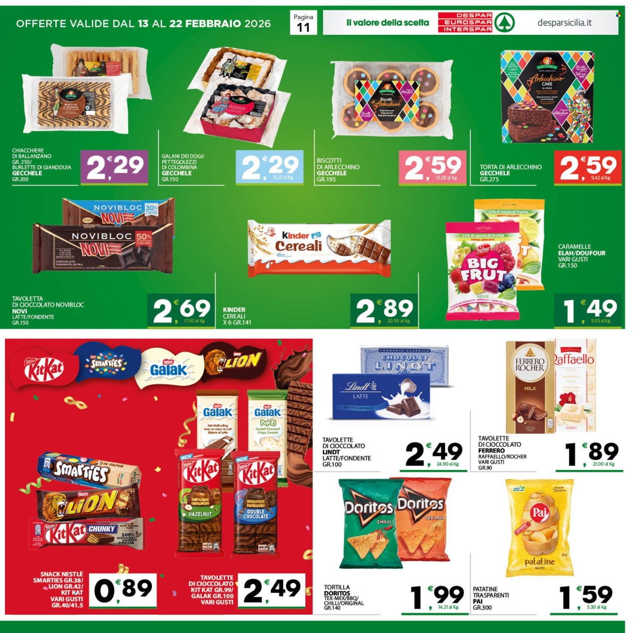 Volantino Eurospar - 13/2/2026 - 22/2/2026. Pagina 11