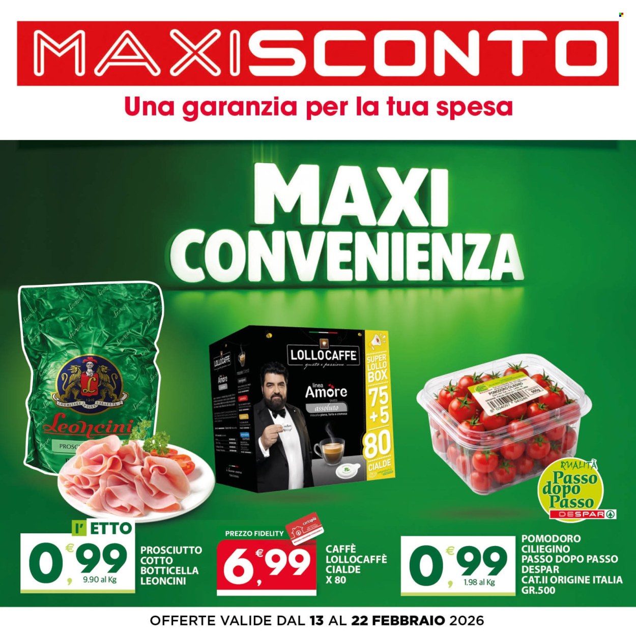 Volantino Despar - 13/2/2026 - 22/2/2026. Pagina 1