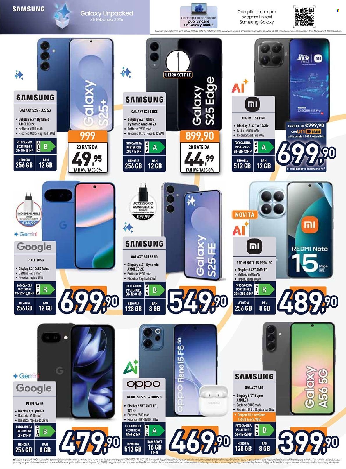 Volantino Unieuro - 13/2/2026 - 26/2/2026. Pagina 7