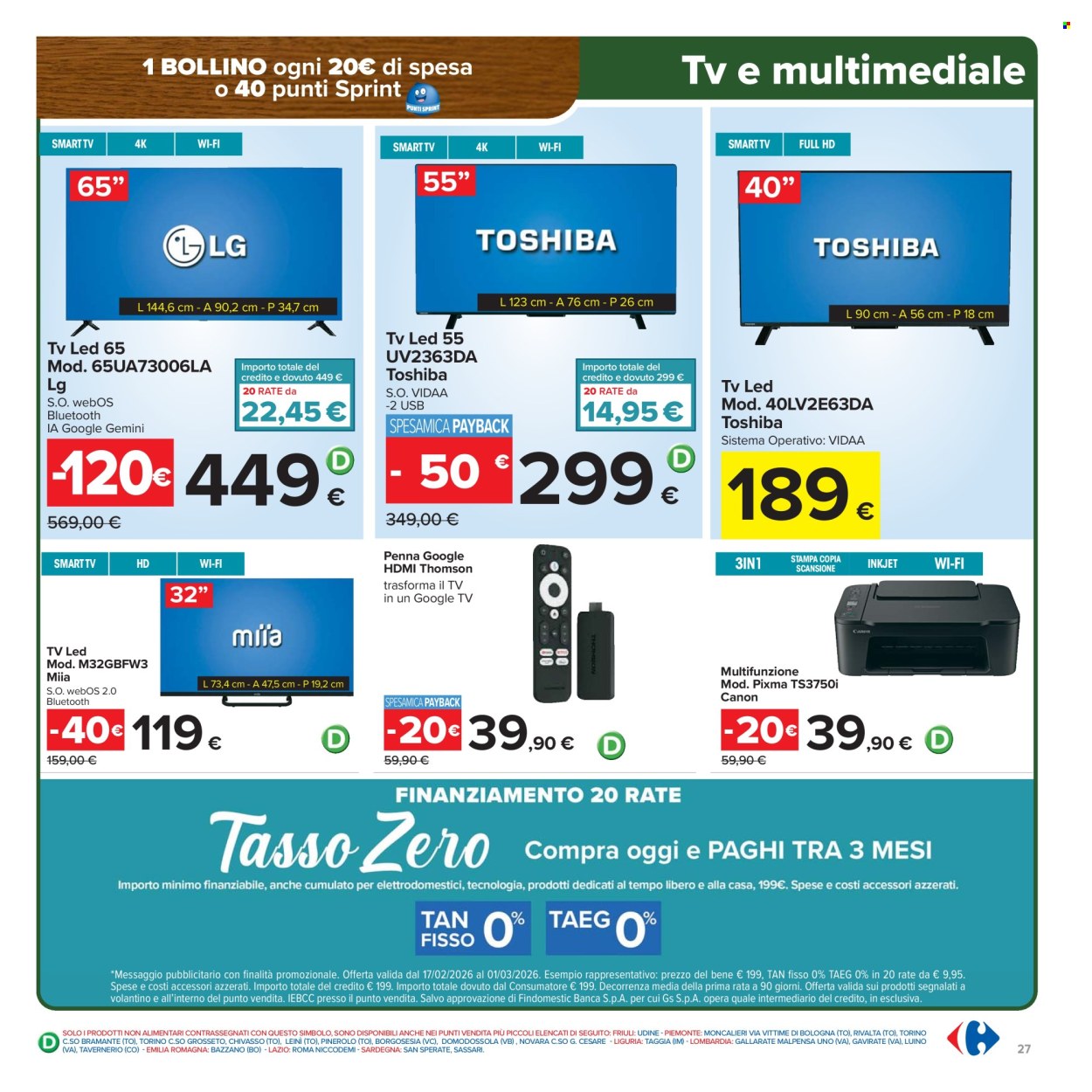 Volantino Carrefour - 17/2/2026 - 1/3/2026. Pagina 27