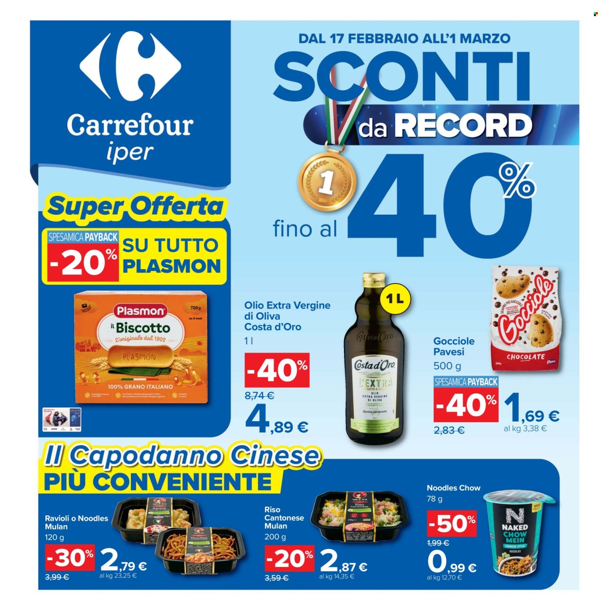 Volantino Carrefour - 17/2/2026 - 1/3/2026. Pagina 1