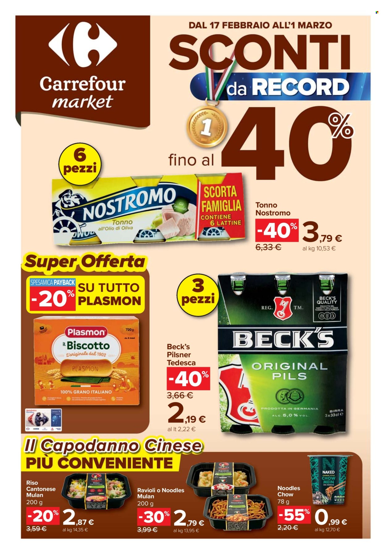 Volantino Carrefour - 17/2/2026 - 1/3/2026. Pagina 1