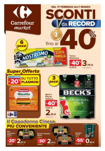 Volantino Carrefour - 17/2/2026 - 1/3/2026.