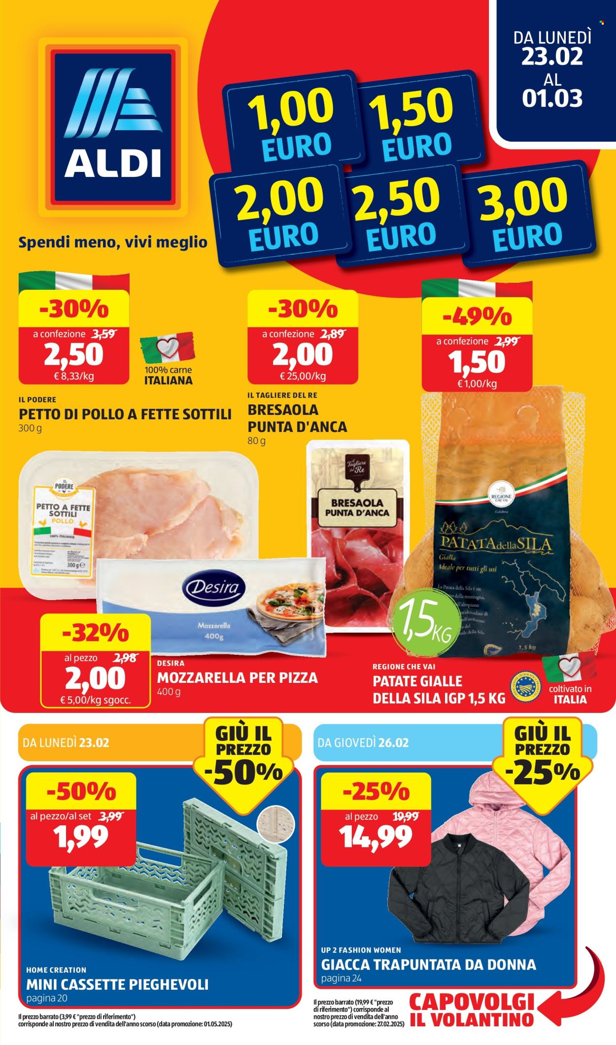 Volantino Aldi - 23/2/2026 - 1/3/2026. Pagina 1