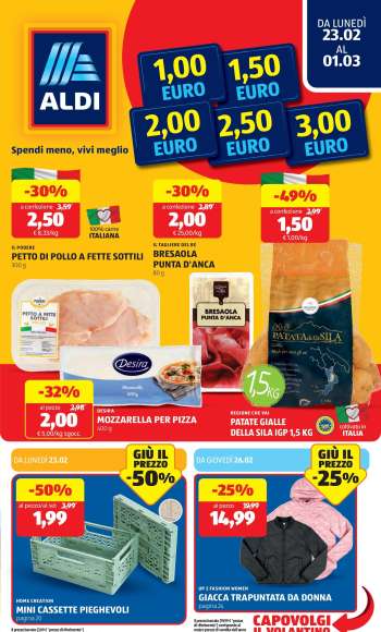 Volantino Aldi - 23/2/2026 - 1/3/2026.