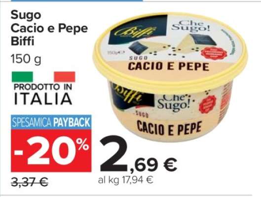 Sugo Cacio e Pepe Biffi